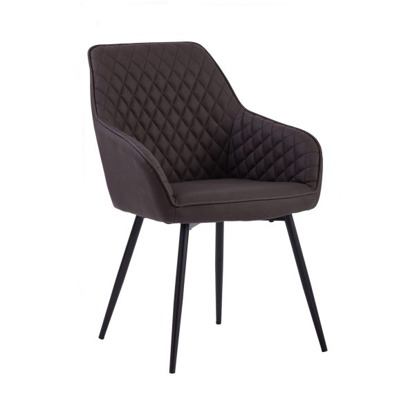 Chaise Hakon noire & marron