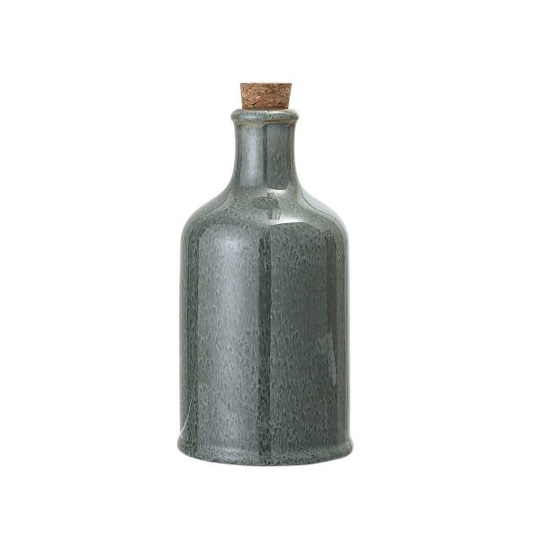 Bouteille verte avec bouchon 18