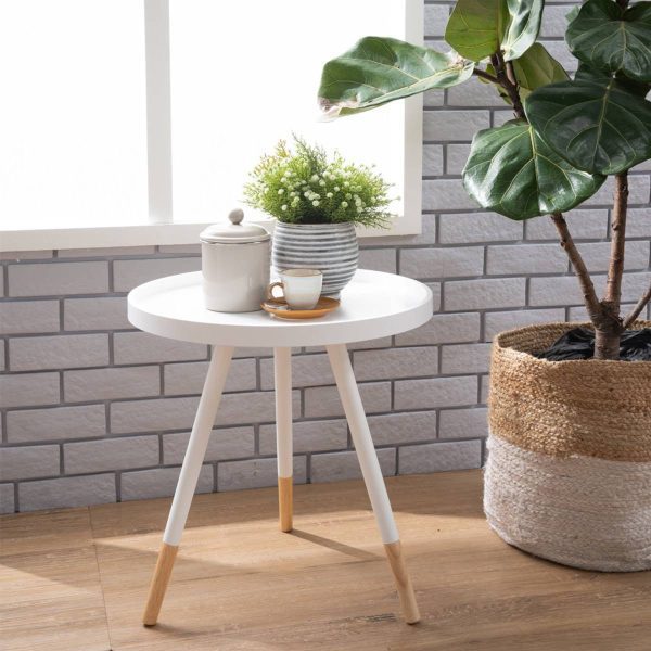 Table d'appoint Innis blanche