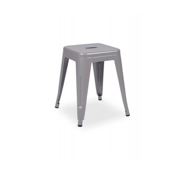 Tabouret Métal 46 gris mat