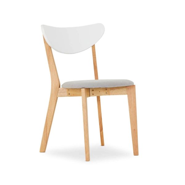 Chaise Naida naturelle & grise