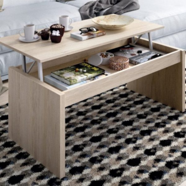 Table basse relevable Side chêne