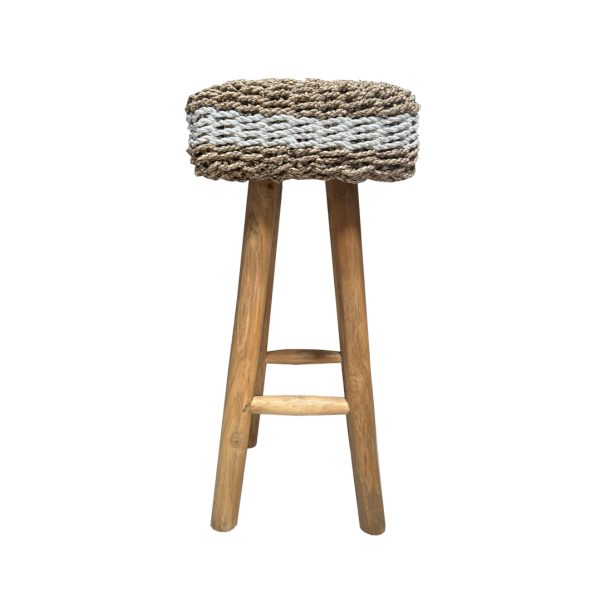 Tabouret de bar en jonc de mer