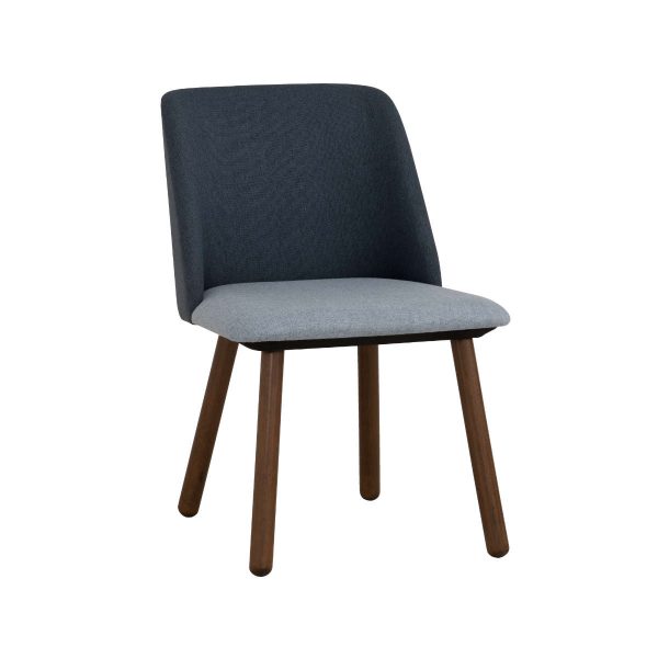 Chaise Jollin cacao & bleue