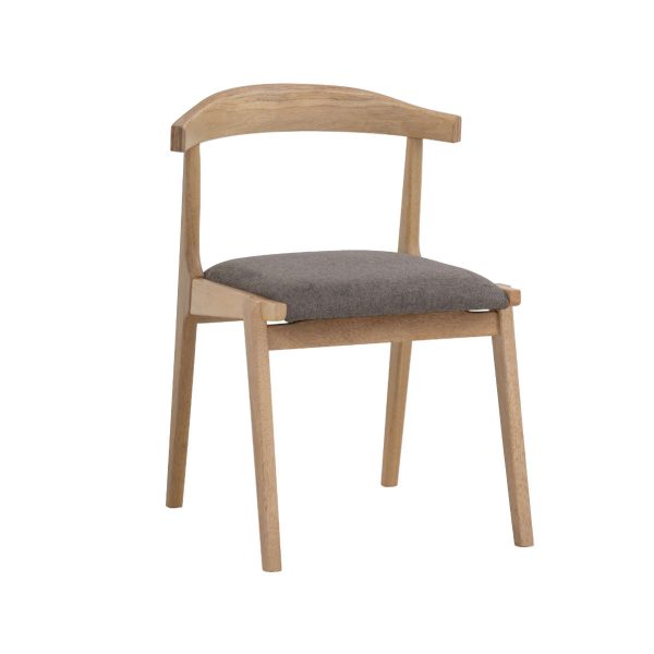 Chaise Rufus naturelle & grise