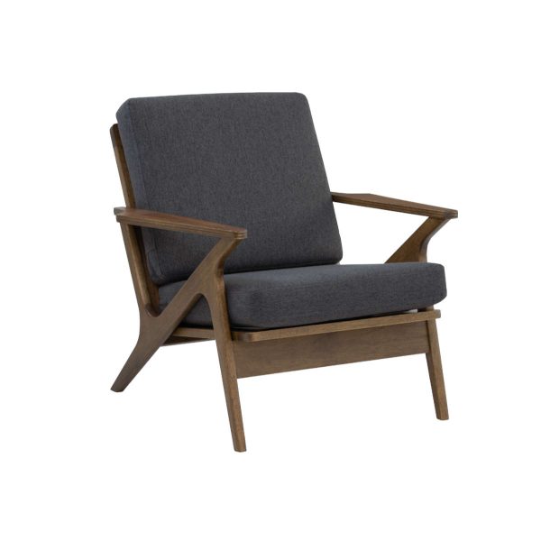 Fauteuil Aston cacao & gris