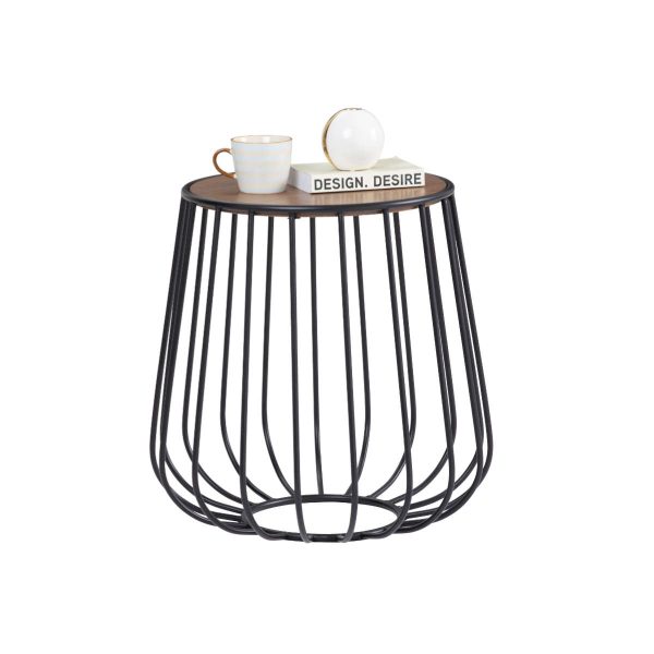 Table d'appoint Gabbia cacao & noire