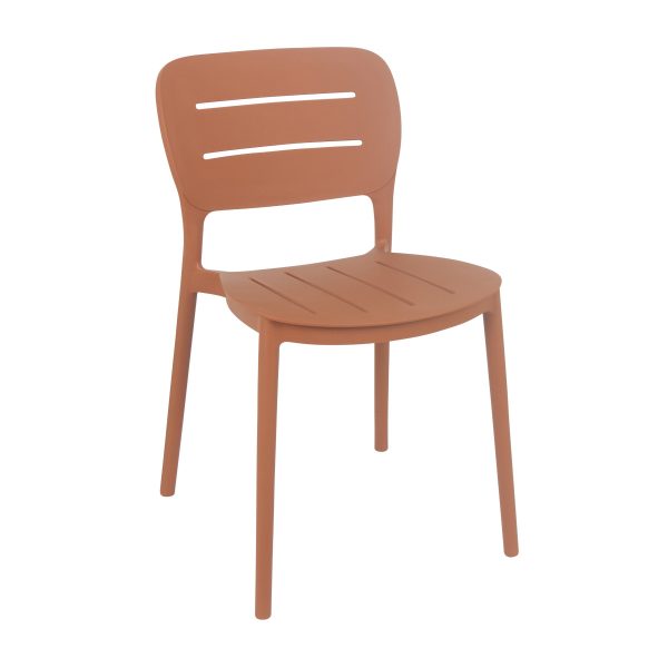 Chaise Anita orange brique