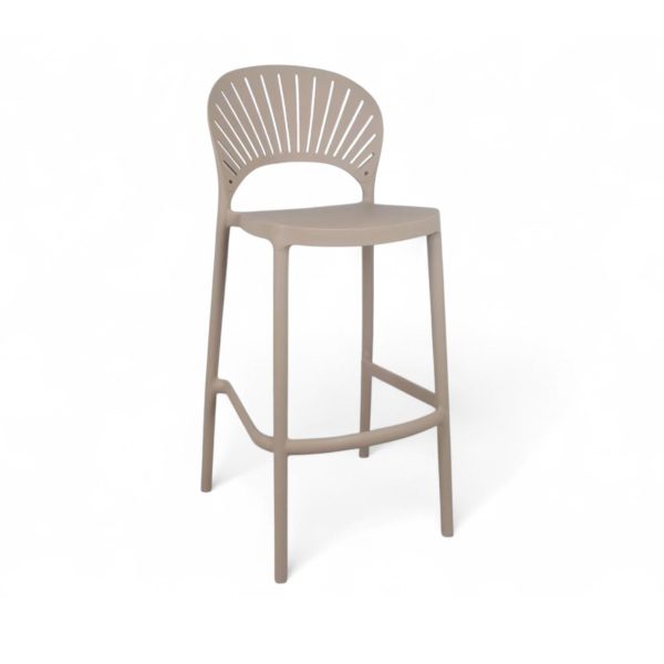 Tabouret Fries brun clair