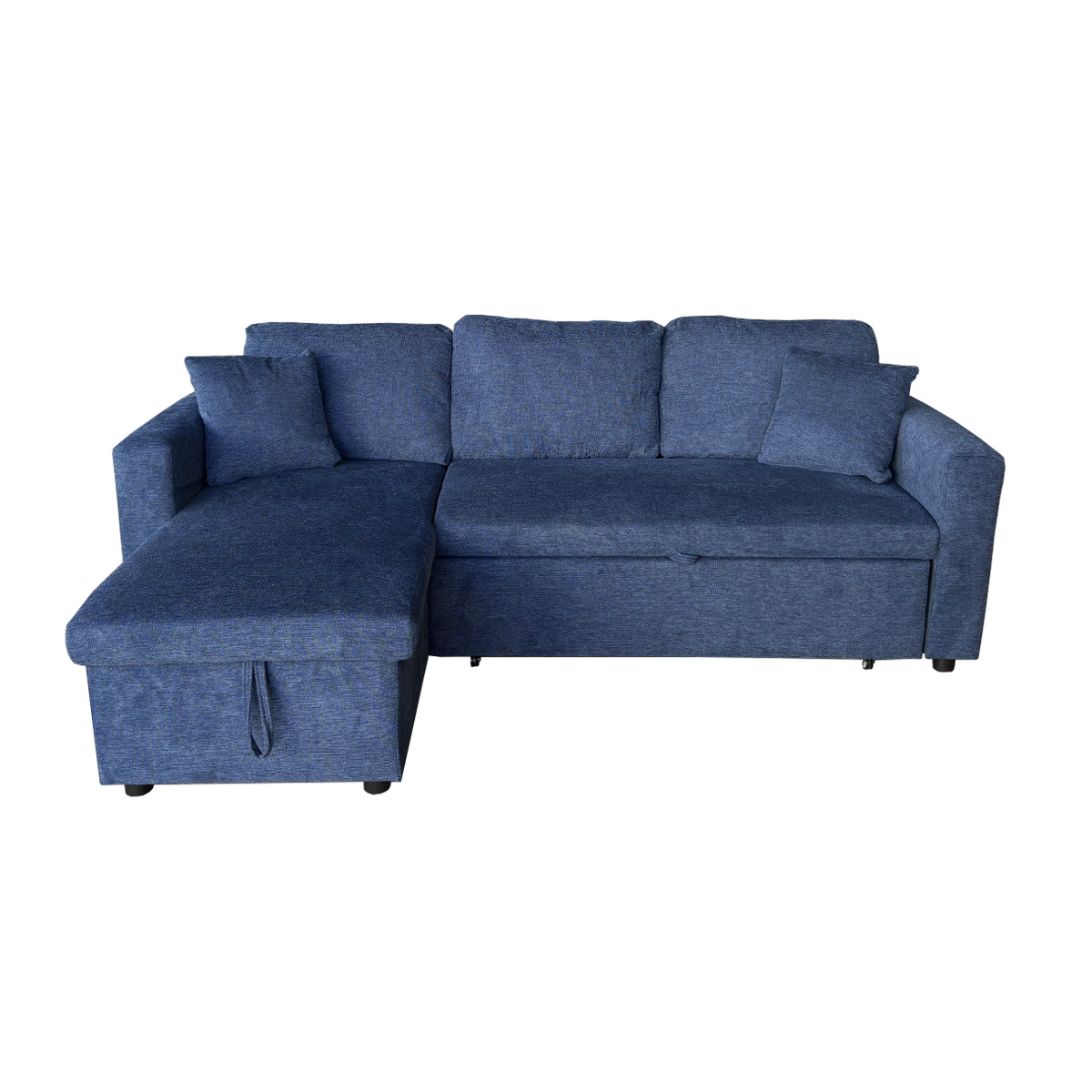 Salon d'angle Olive - Bleu Foncé