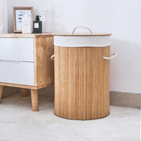 Panier à linge bambou