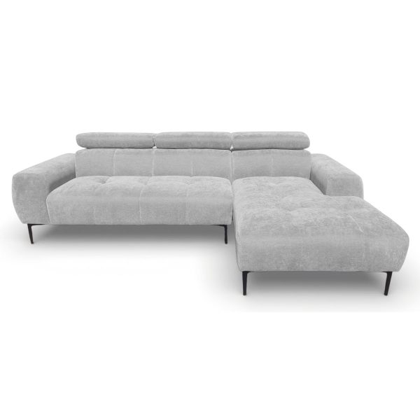 Salon angle droit Forman - Gris clair