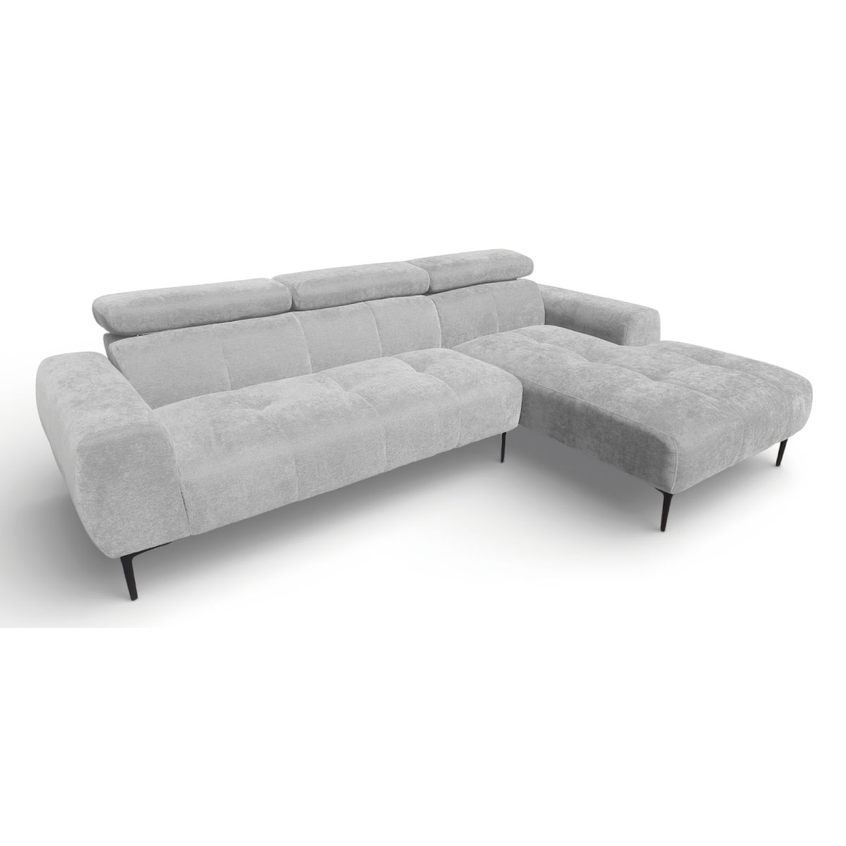 Salon angle droit Forman - Gris clair – Image 2